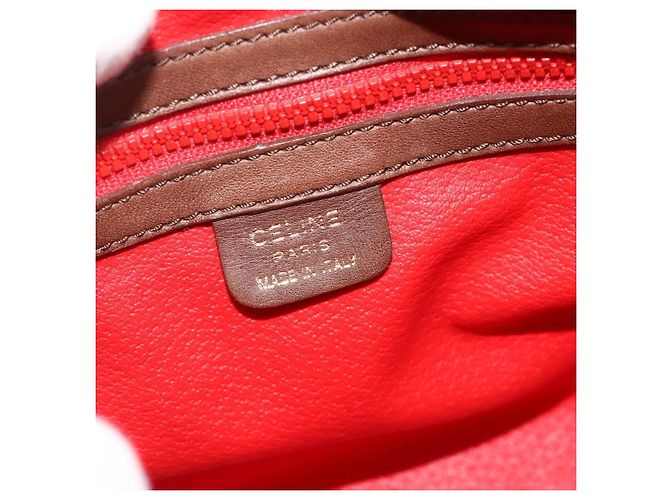 Céline CELINE Circle Shoulder Bag Leather Brown Gold - vista 15