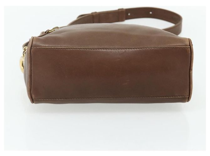 Céline CELINE Circle Shoulder Bag Leather Brown Gold - vista 9