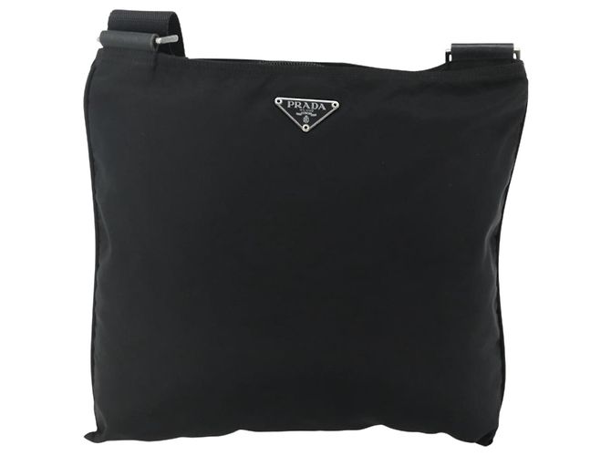 PRADA Schultertasche Nylon Black Silver - Ansicht 2