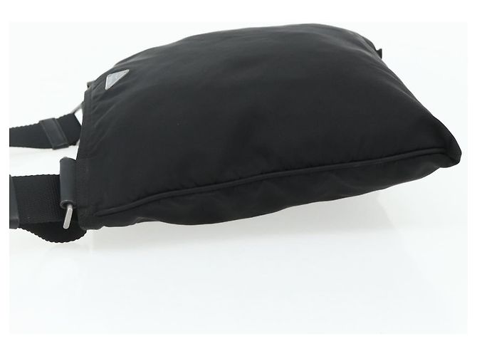 PRADA Schultertasche Nylon Black Silver - Ansicht 4