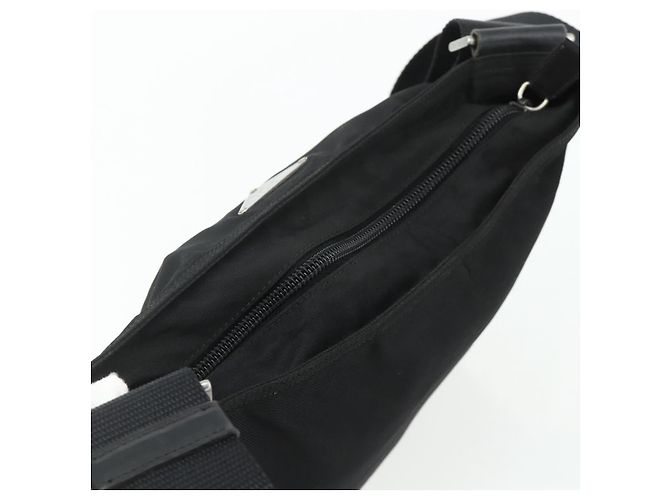 PRADA Schultertasche Nylon Black Silver - Ansicht 6