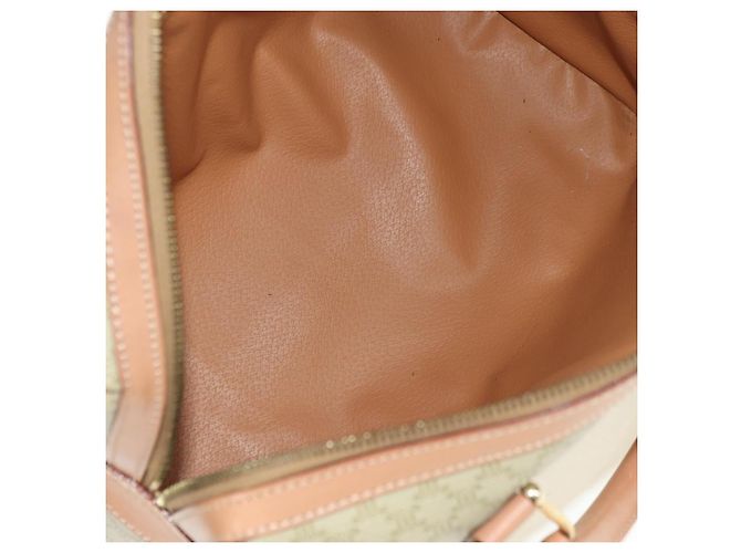 Céline CELINE Macadam Canvas Mini Boston Bag PVC Beige Gold - vista 18