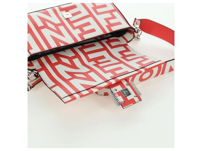 FENDI Marc Jacobs Collaboration Mamma Baguette Leather 2way Red - vista 21