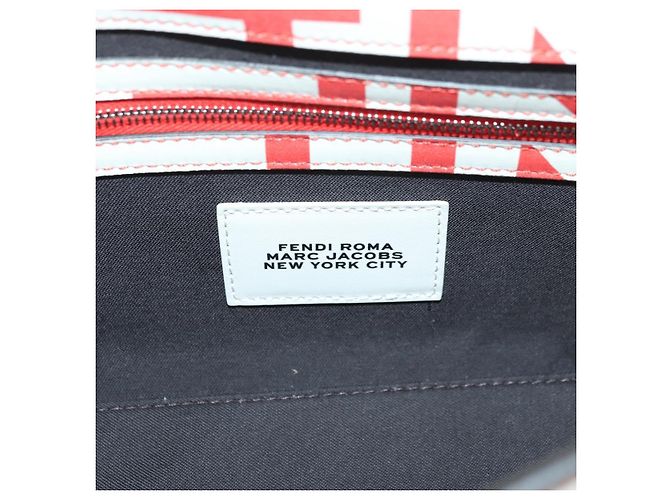 FENDI Marc Jacobs Collaboration Mamma Baguette Leather 2way Red - vista 22
