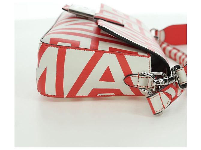 FENDI Marc Jacobs Collaboration Mamma Baguette Leather 2way Red - vista 4