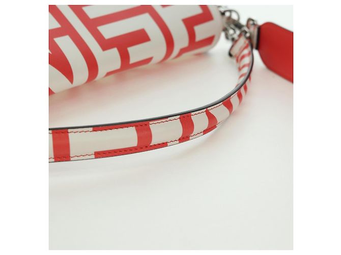 FENDI Marc Jacobs Collaboration Mamma Baguette Leather 2way Red - vista 7