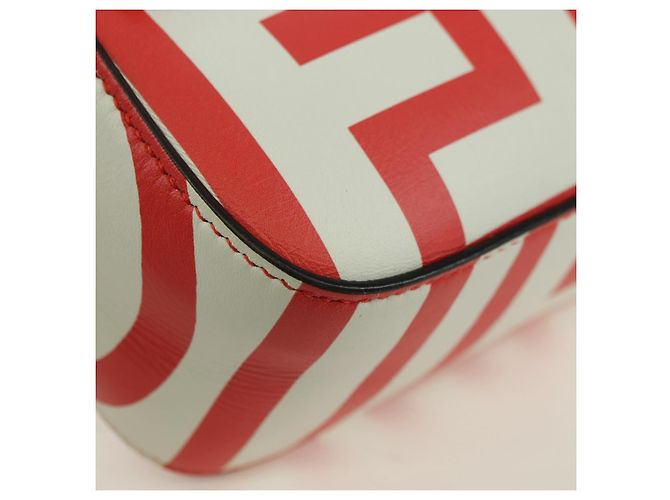 FENDI Marc Jacobs Collaboration Mamma Baguette Leather 2way Red - vista 9