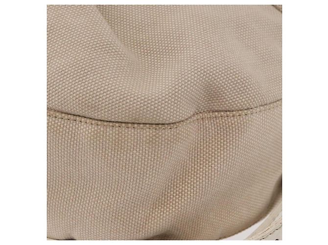 FENDI Shoulder Bag Canvas Leather Beige Gold - vista 14