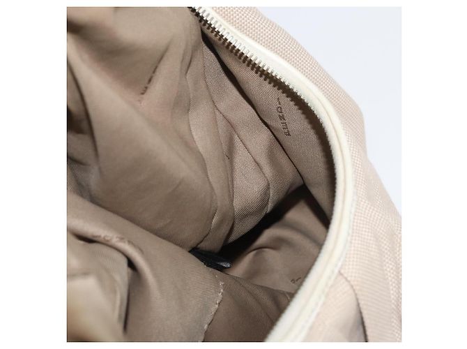 FENDI Shoulder Bag Canvas Leather Beige Gold - vista 18