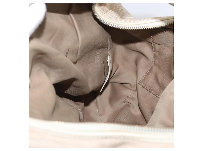 FENDI Shoulder Bag Canvas Leather Beige Gold - vista 19