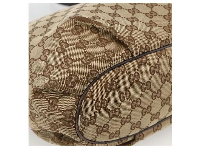 GUCCI GG Canvas Shoulder Bag Outlet Beige Silver 388930 - vista 16