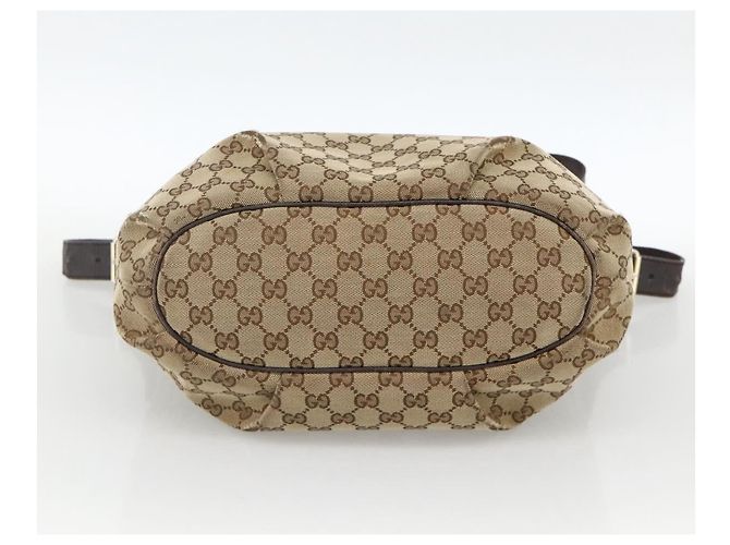 GUCCI GG Canvas Shoulder Bag Outlet Beige Silver 388930 - vista 5
