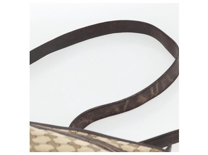 GUCCI GG Canvas Shoulder Bag Outlet Beige Silver 388930 - vista 8