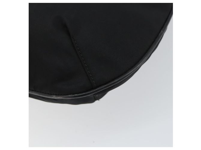 Borsa a tracolla PRADA in nylon nero e argento, autentica 156018 - vista 16