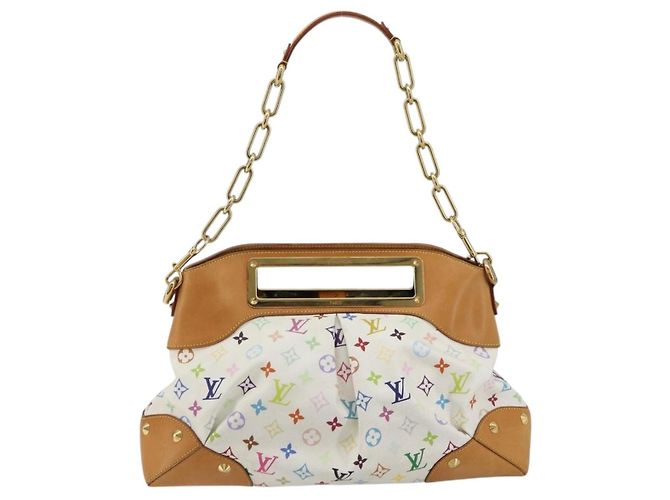 LOUIS VUITTON Monogram Multicolor Judy GM Shoulder Bag White M40253 - vista 2