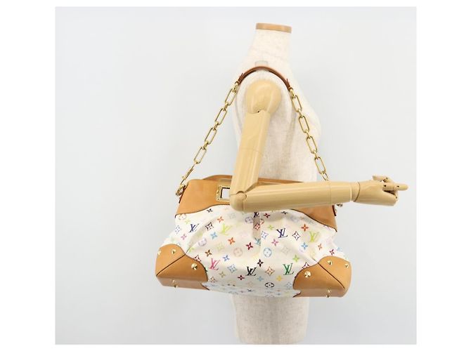 LOUIS VUITTON Monogram Multicolor Judy GM Shoulder Bag White M40253 - vista 23