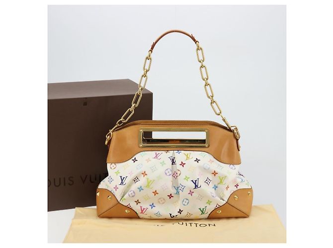 LOUIS VUITTON Monogram Multicolor Judy GM Shoulder Bag White M40253 - vista 24