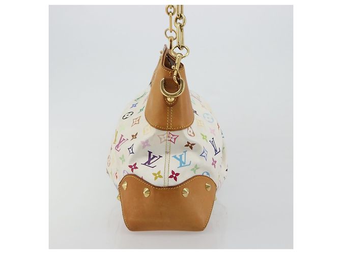LOUIS VUITTON Monogram Multicolor Judy GM Shoulder Bag White M40253 - vista 5