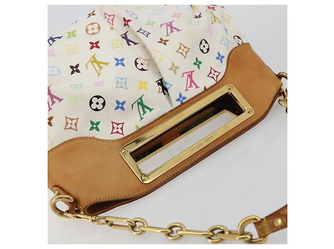LOUIS VUITTON Monogram Multicolor Judy GM Shoulder Bag White M40253 - vista 6