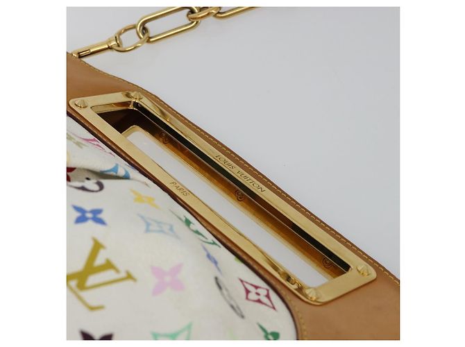 LOUIS VUITTON Monogram Multicolor Judy GM Shoulder Bag White M40253 - vista 7