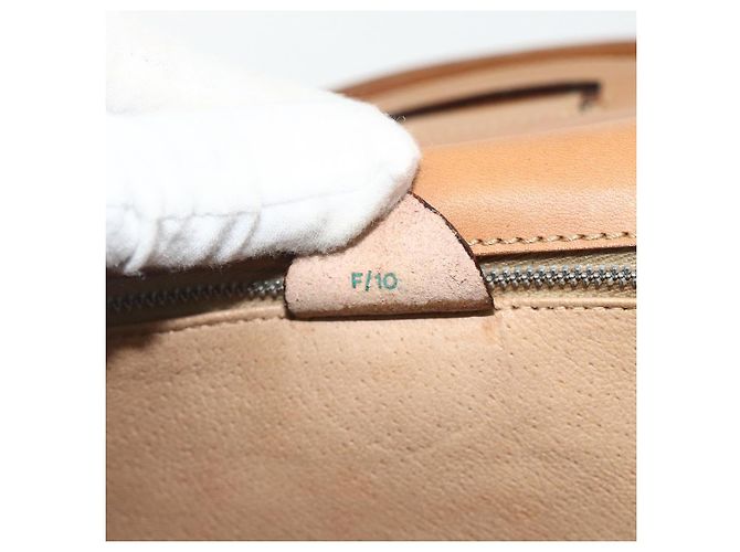 Céline CELINE Macadam Canvas Hand Bag PVC Leather Brown Gold - vista 21