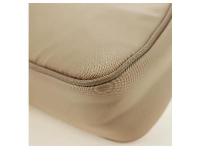 PRADA Schultertasche Nylon 2way Beige Silver - Ansicht 14