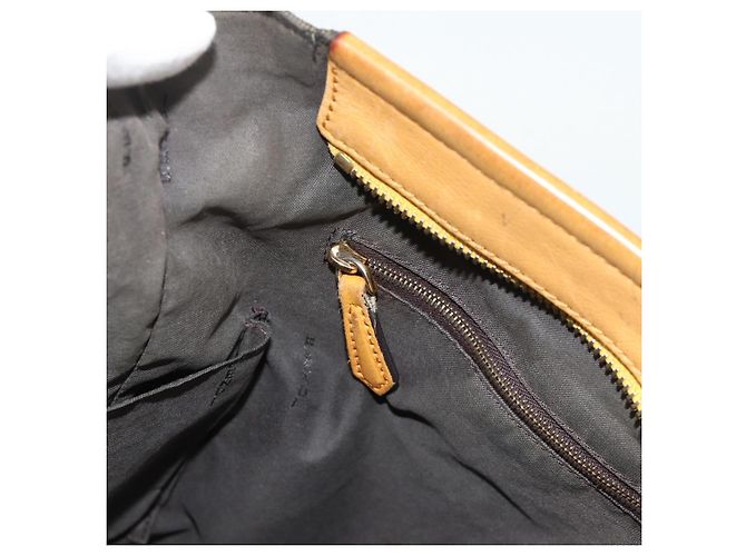 FENDI Pecan Canvas Tote Bag Brown Black - vista 19