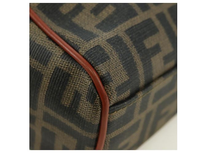 FENDI Zucca Canvas Shoulder Bag Black Brown - vista 15