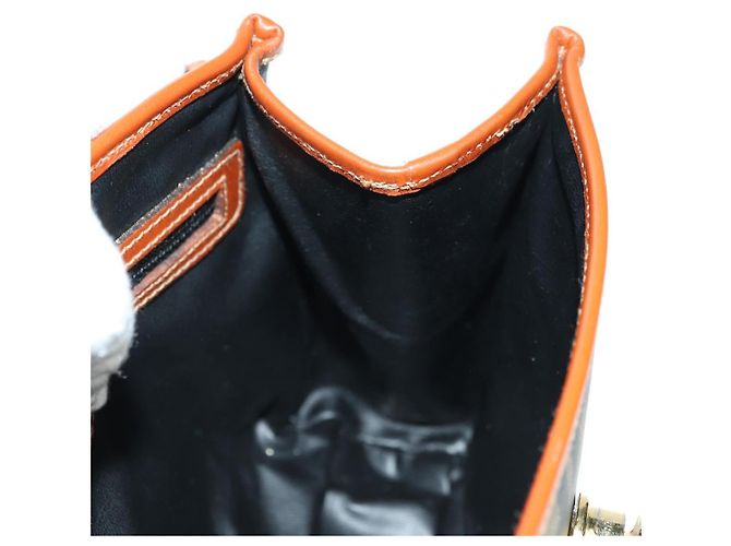 FENDI Zucca Canvas Shoulder Bag Black Brown - vista 23
