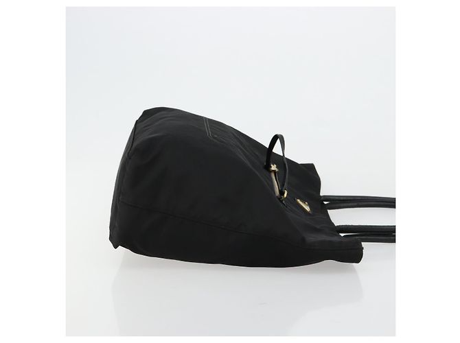 PRADA Tote Bag Nylon Black Gold - vista 4