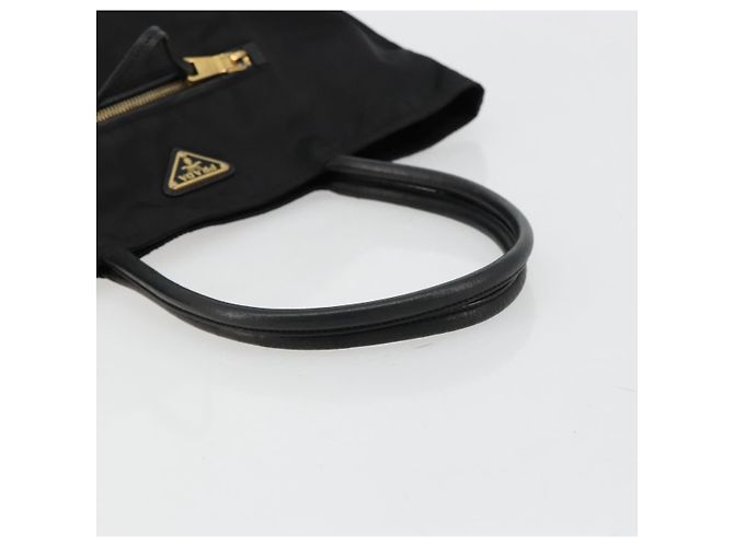 PRADA Tote Bag Nylon Black Gold - vista 7