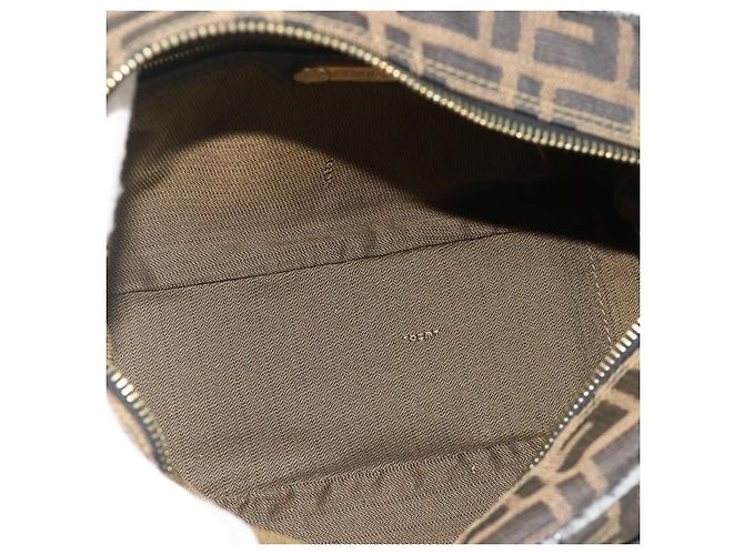FENDI Zucca Canvas Hand Bag 2way Black Brown - vista 18