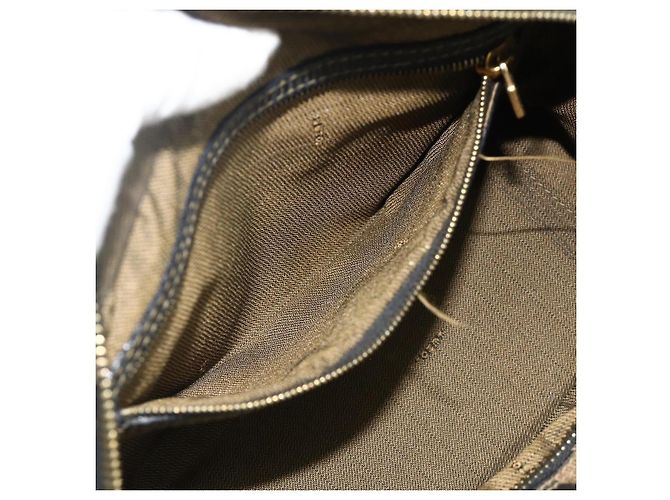 FENDI Zucca Canvas Hand Bag 2way Black Brown - vista 22