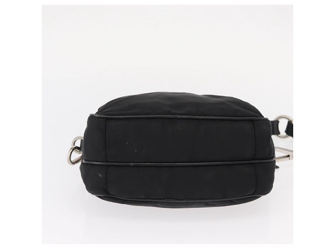 Borsa a tracolla PRADA in nylon nero e argento, autentica 155226 - vista 5