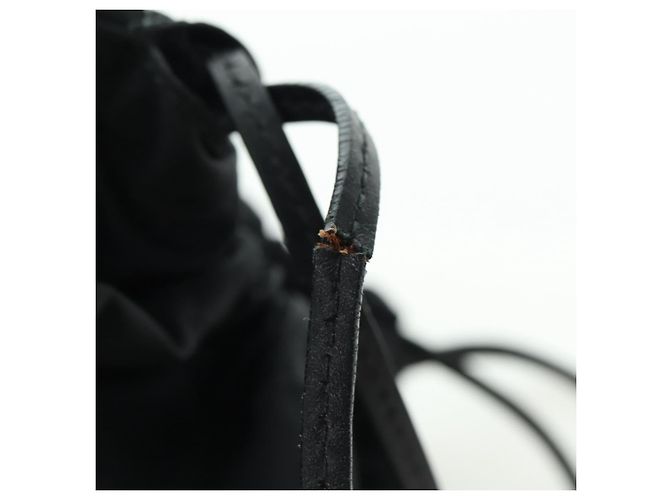 Zaino PRADA in nylon e pelle, nero, blu e argento, autentico 92876 - vista 16