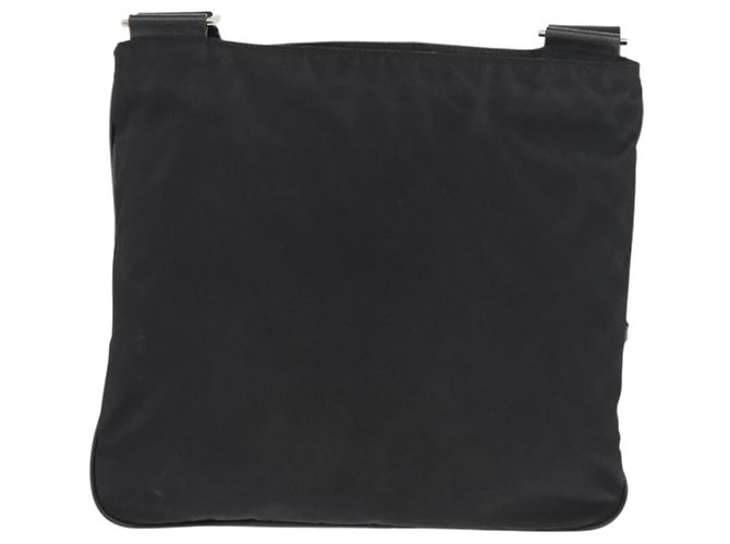 Borsa a tracolla PRADA in nylon nero e argento, autentica, codice articolo ep14418A - vista 2