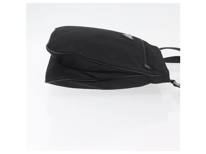 Borsa a tracolla PRADA in nylon nero e argento, autentica, codice articolo ep14418A - vista 3