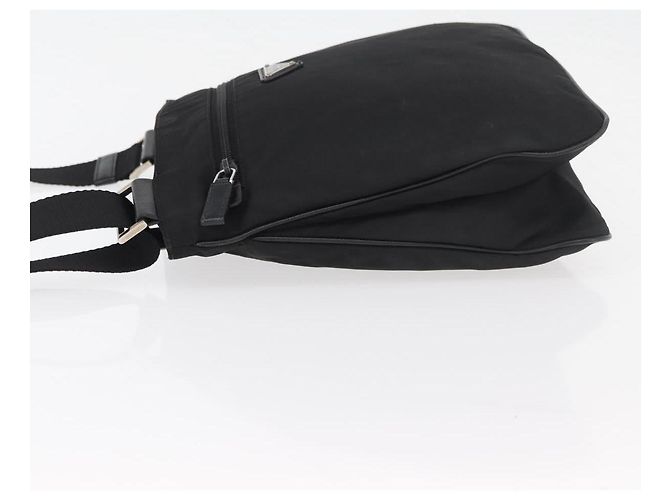 Borsa a tracolla PRADA in nylon nero e argento, autentica, codice articolo ep14418A - vista 4