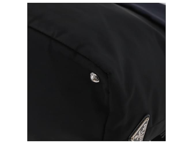PRADA Hand Bag Nylon 2way Black Silver - vista 11