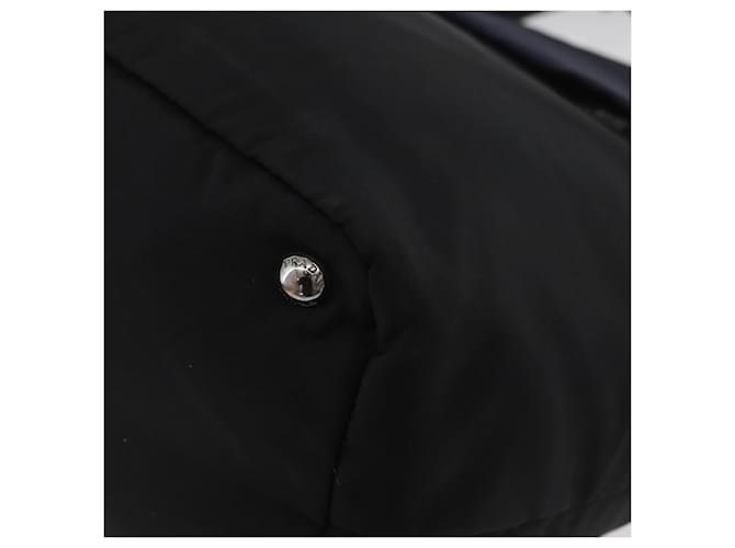 PRADA Hand Bag Nylon 2way Black Silver - vista 13