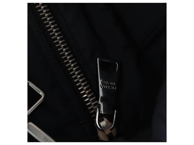 PRADA Hand Bag Nylon 2way Black Silver - vista 15