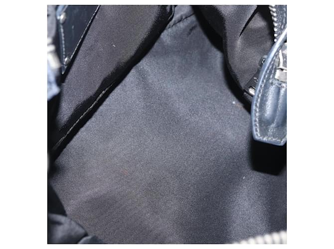 PRADA Hand Bag Nylon 2way Black Silver - vista 17