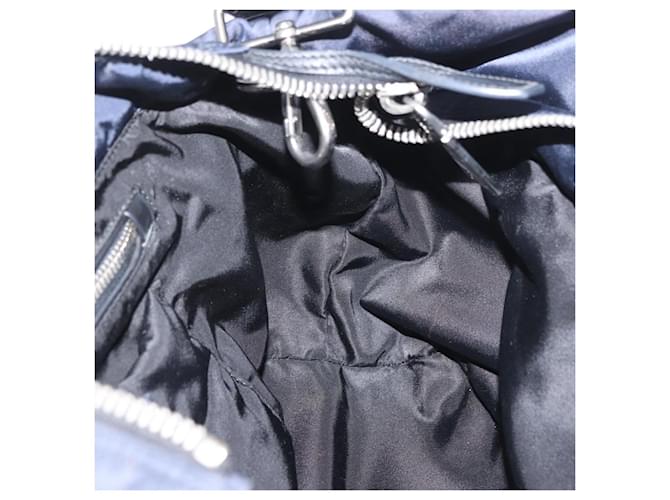 PRADA Hand Bag Nylon 2way Black Silver - vista 18