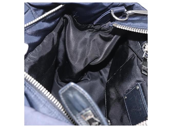 PRADA Hand Bag Nylon 2way Black Silver - vista 19