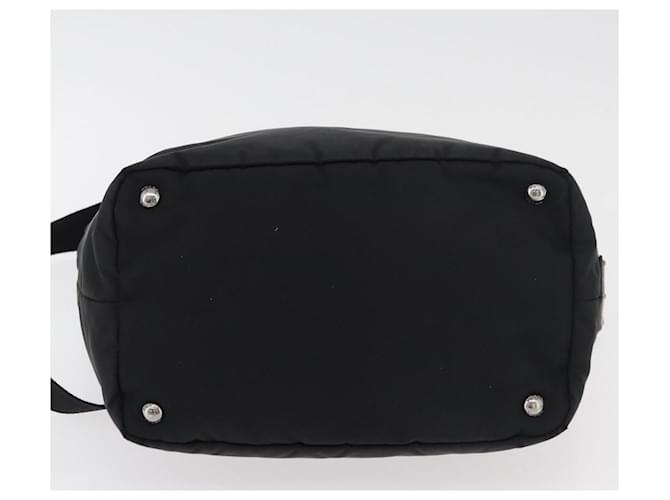 PRADA Hand Bag Nylon 2way Black Silver - vista 9