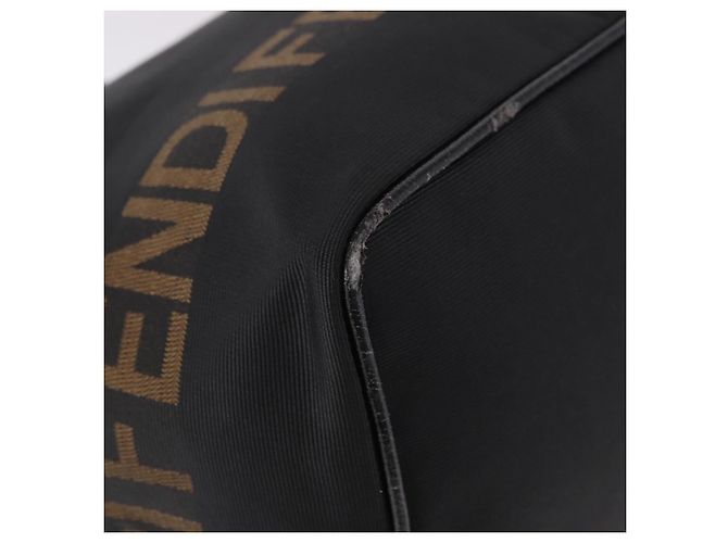 FENDI Shoulder Bag Canvas Black Gold - vista 10