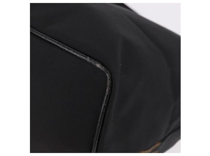 FENDI Shoulder Bag Canvas Black Gold - vista 18