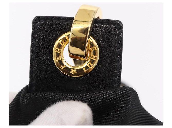 FENDI Shoulder Bag Canvas Black Gold - vista 19