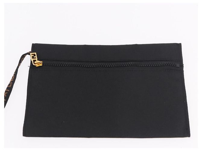 FENDI Shoulder Bag Canvas Black Gold - vista 23