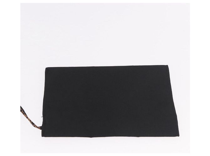 FENDI Shoulder Bag Canvas Black Gold - vista 24